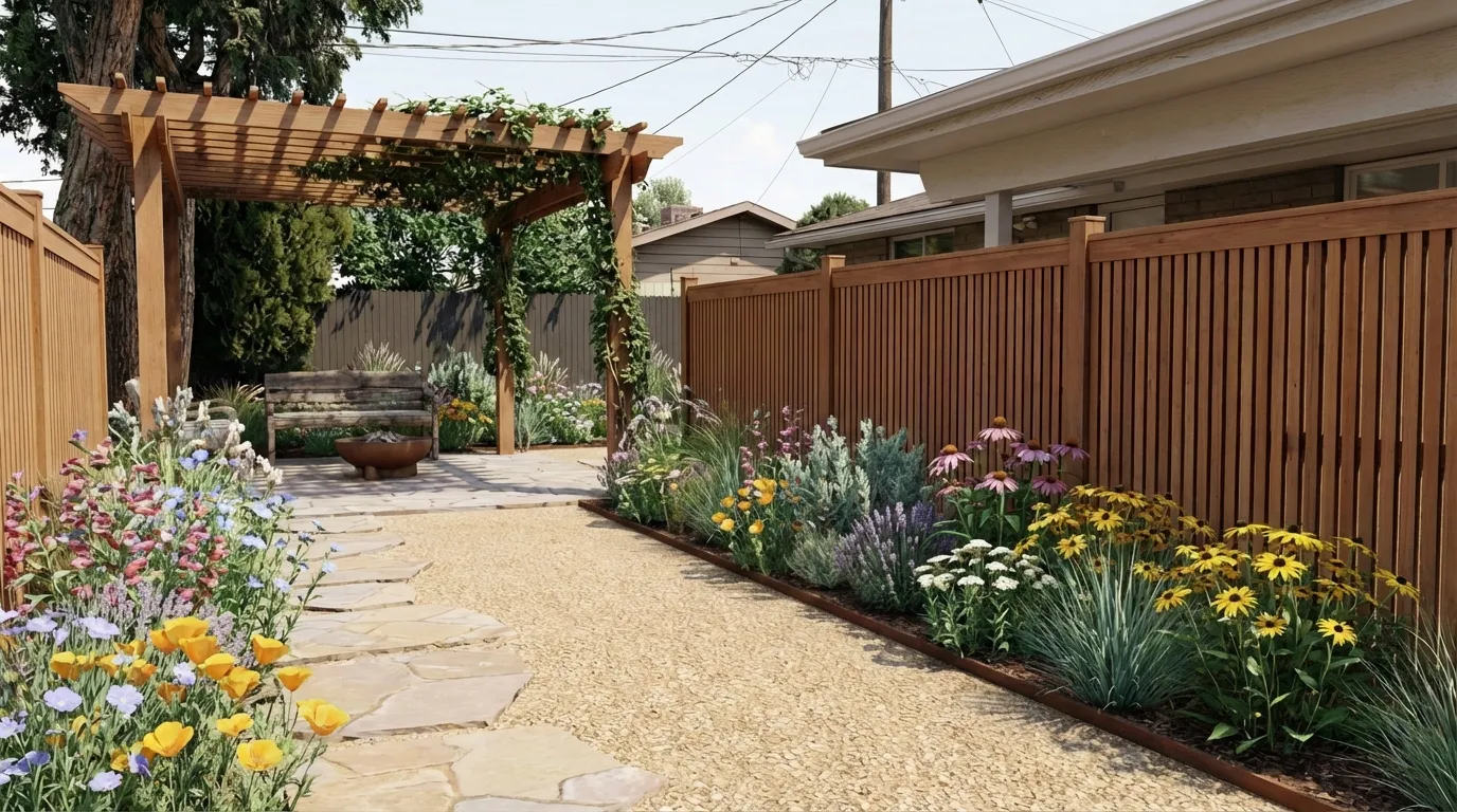 AI-generated landscape design: Garden Retreat