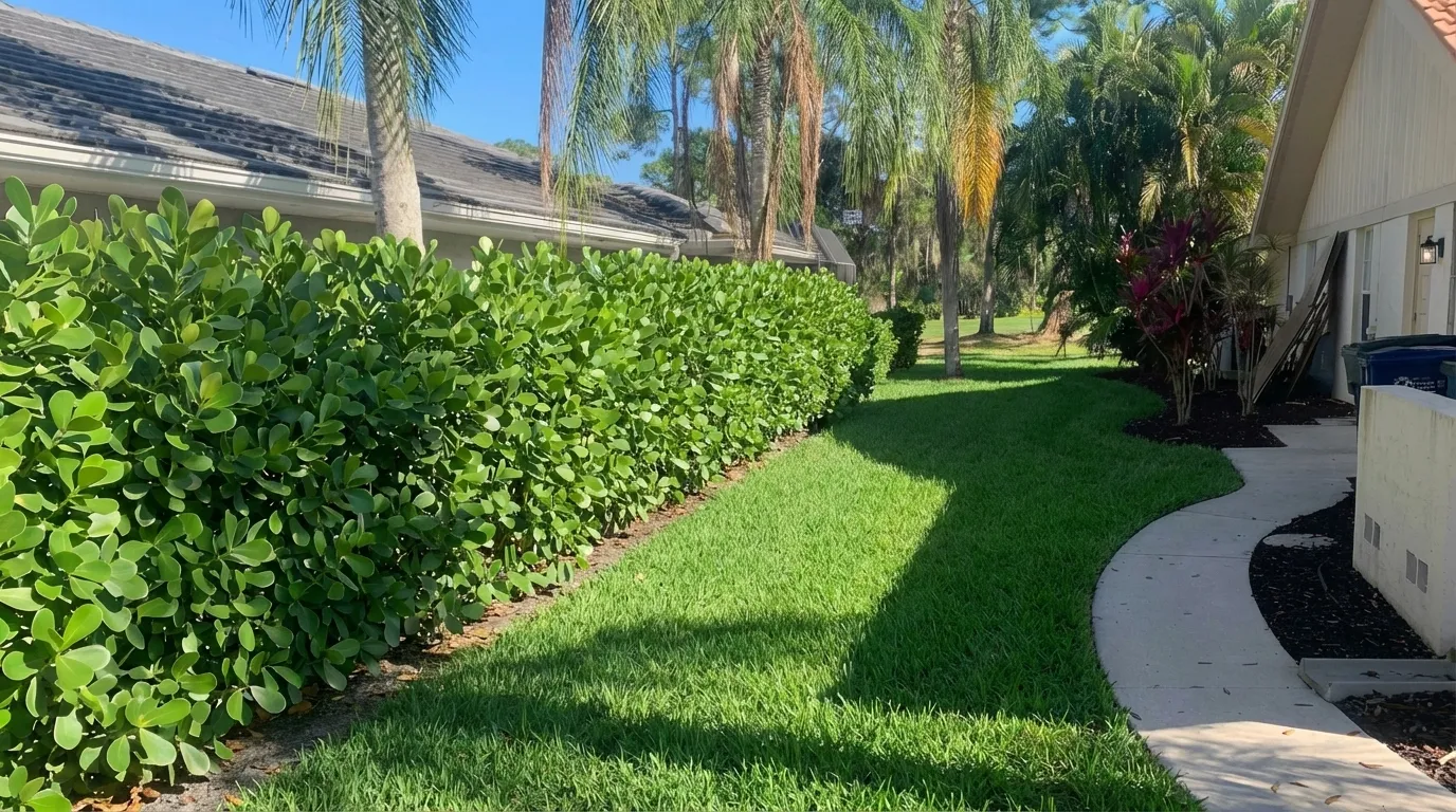 AI-generated landscape design: Privacy Landscaping
